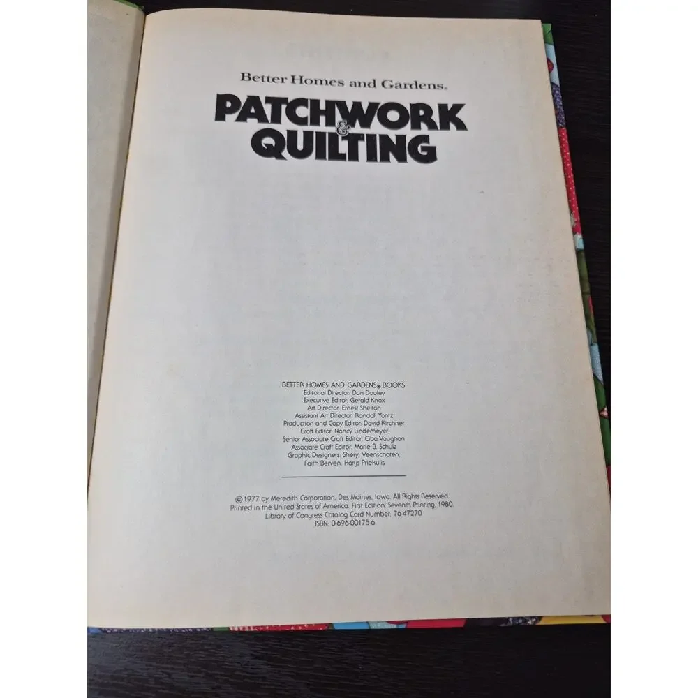 Better Homes And Gardens Patchwork & Quilting HC 1977 0-696-00175-6 Quilt Manual